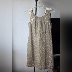 Cotélac Chic Yellow Floral Midi Dress